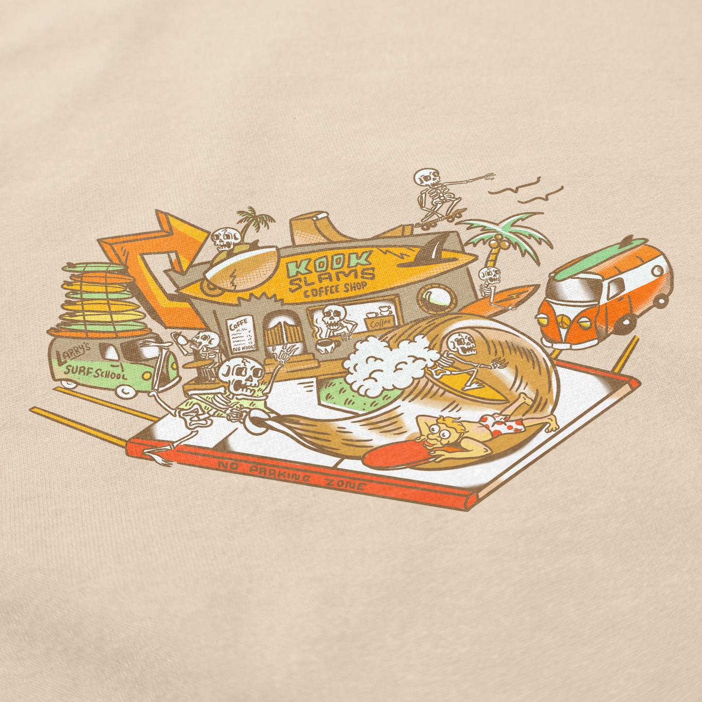 Kook Slams Coffee Shop T Shirt