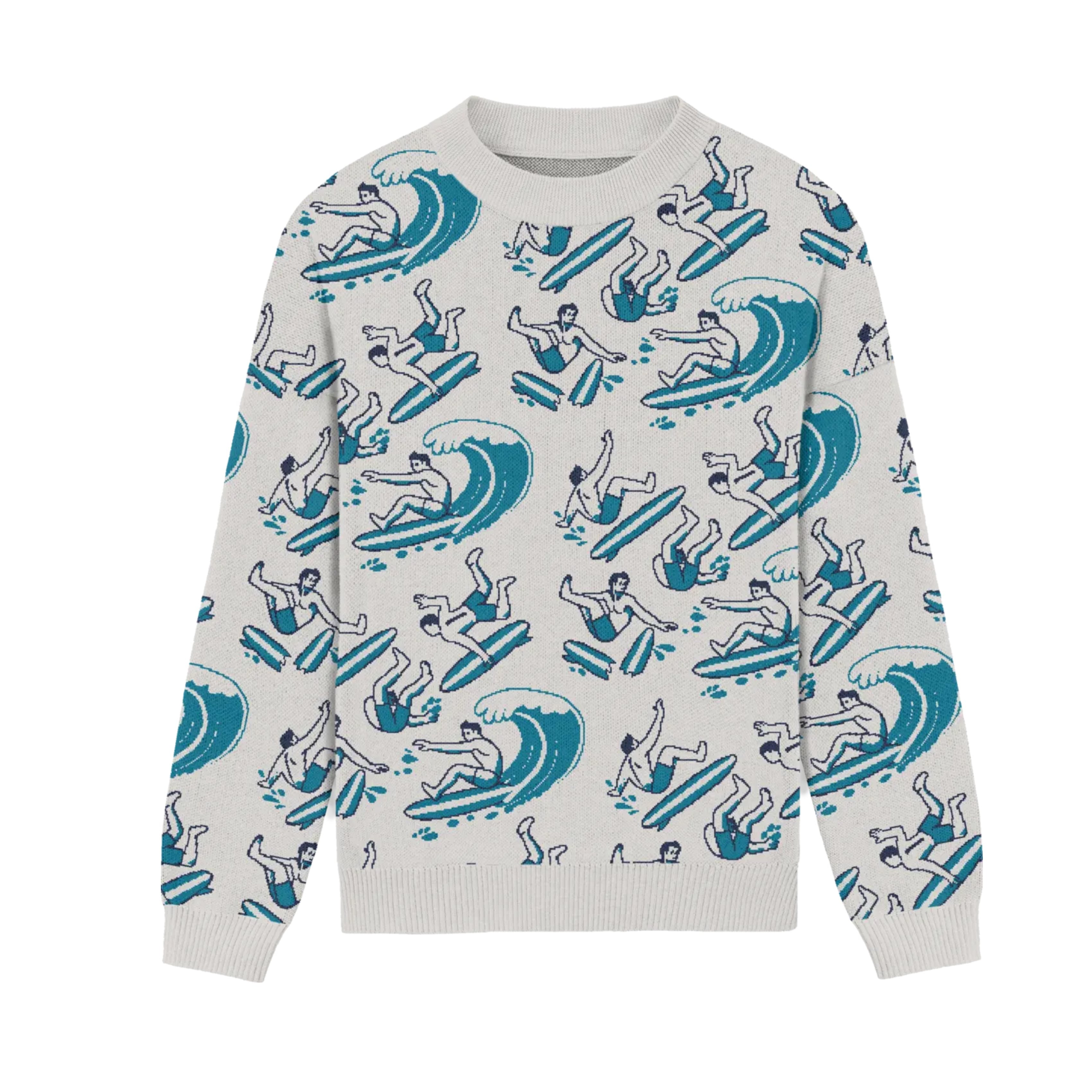 Kookslams Surf Scenes Knit Sweater