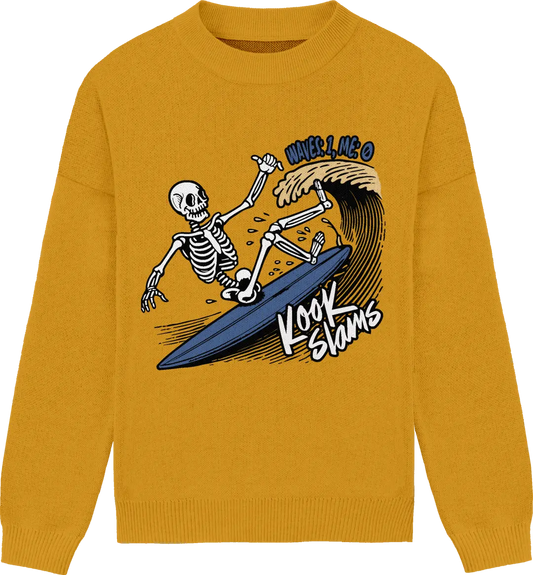 Kookslams Skeleton Surf Knit Sweater